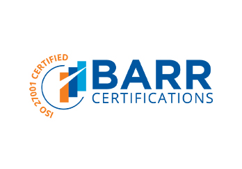 ISO 27001 certified BARR Certification