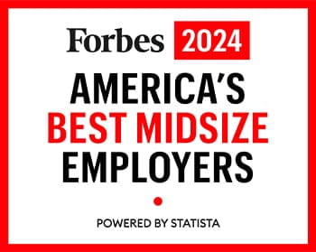 Forbes 2024 America's Best Midsize Employers Logo