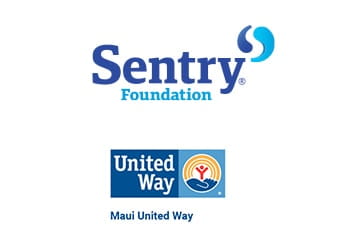 Sentry Foundation and Maui United Way logos
